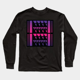 “Dimensional Forest (1)” - V.2 Purple - (Geometric Art) (Dimensions) - Doc Labs Long Sleeve T-Shirt